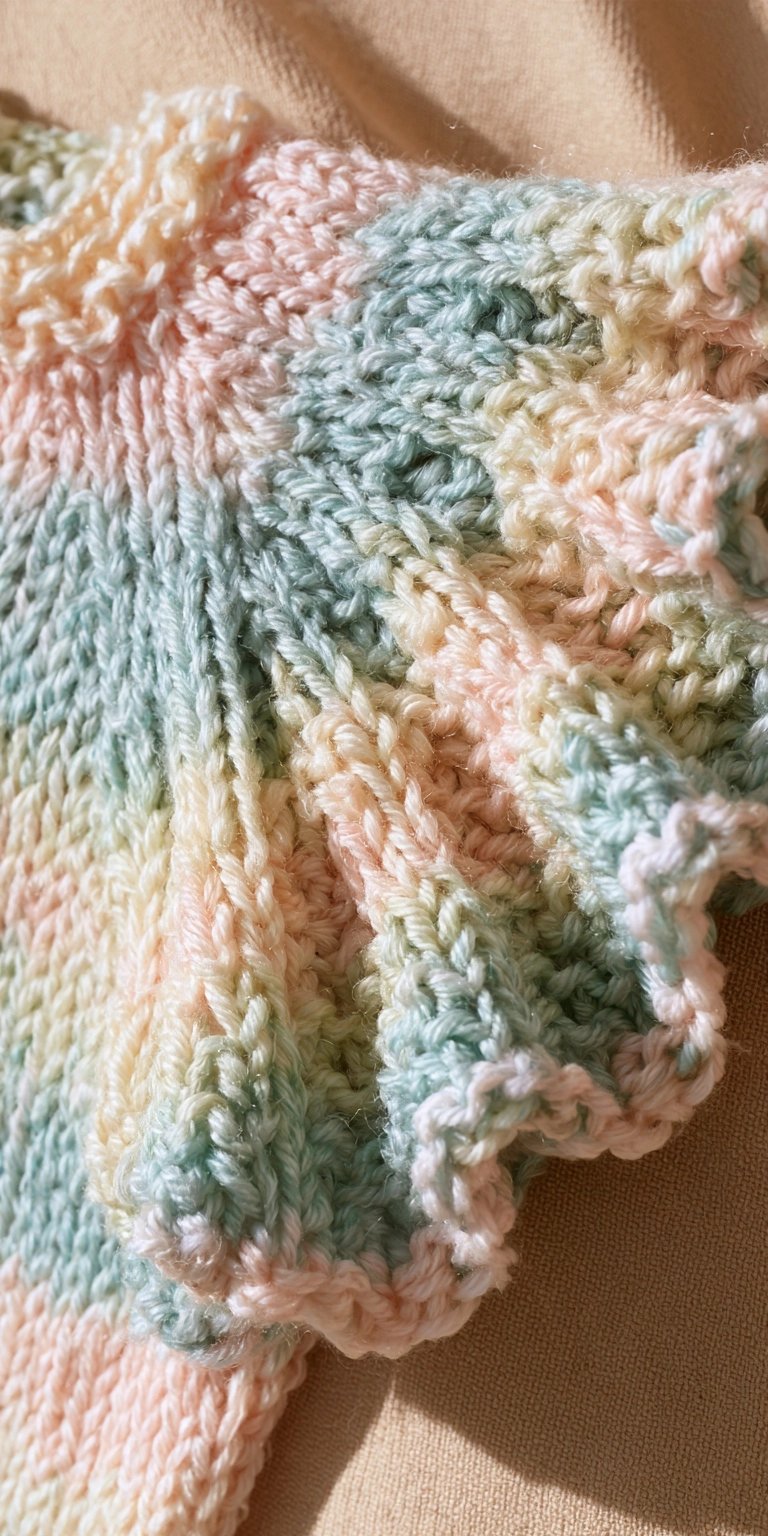 Baby Cardigan mit Rüschenärmeln