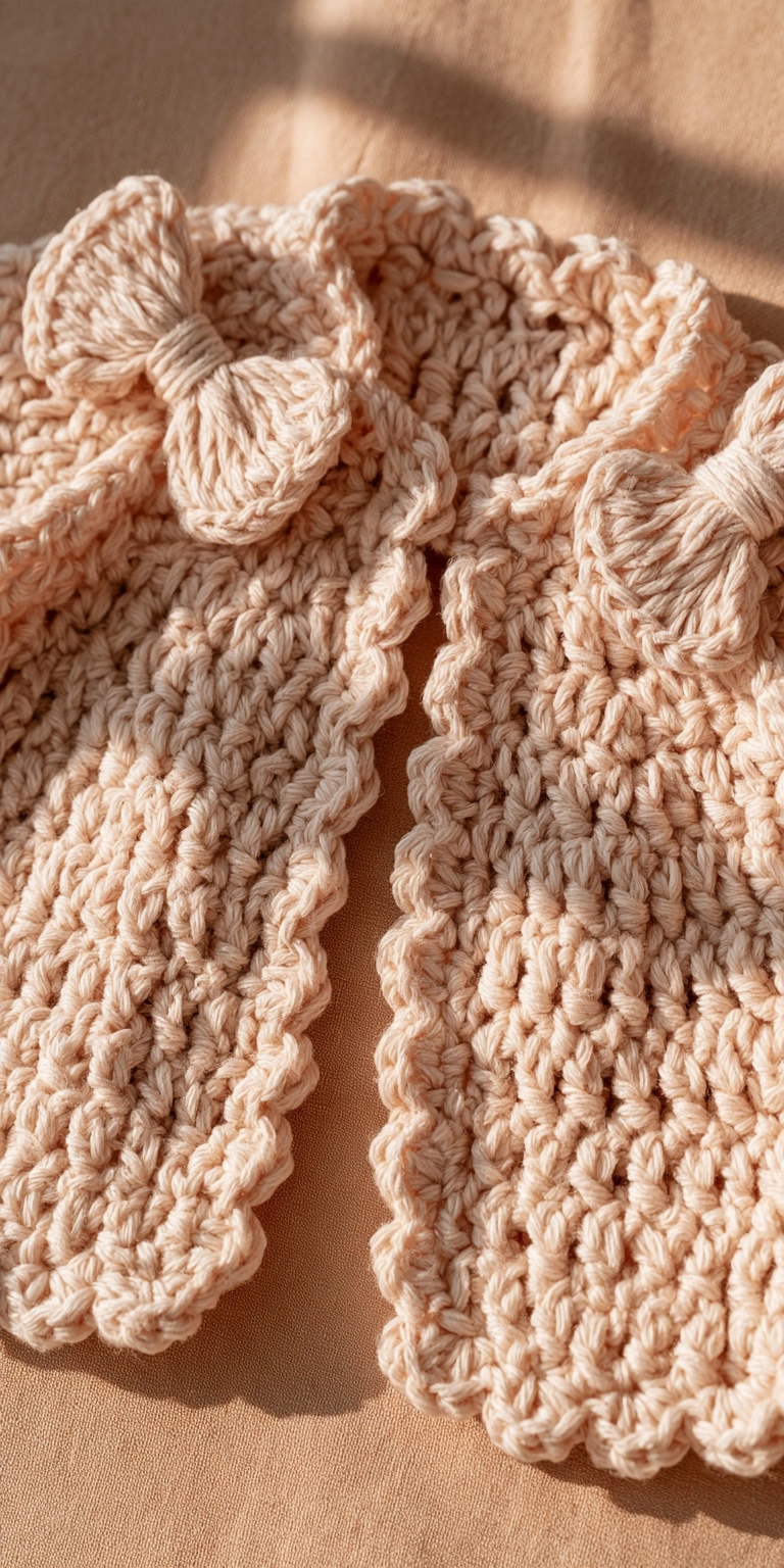 Baby Cardigan mit Schleifen häkeln