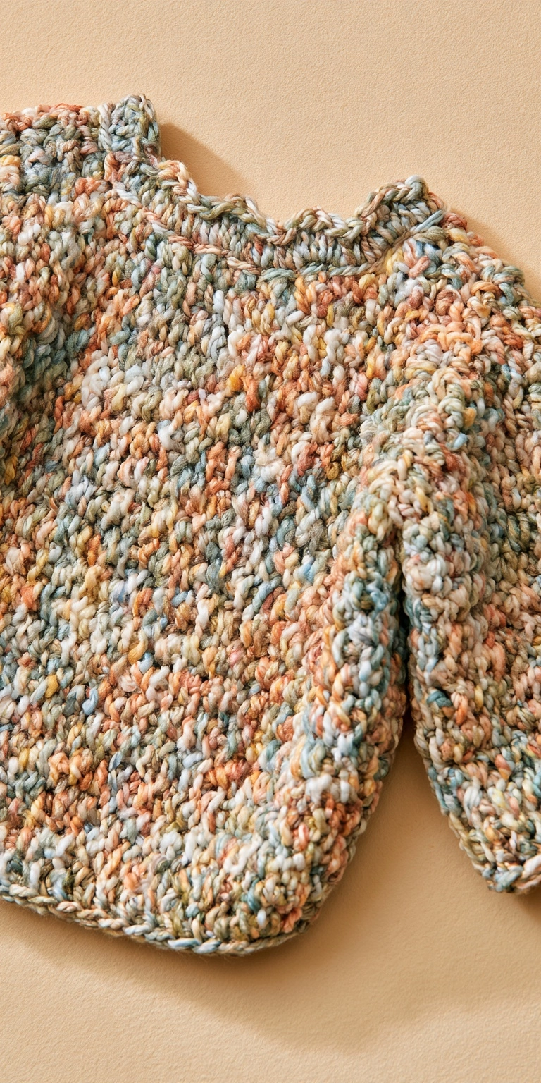 Babyjacke mit nostalgischem Muster häkeln