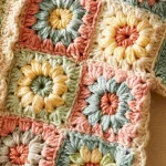 Blumen Granny Square Baby Cardigan