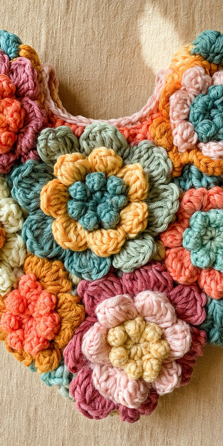 Blumen Strampler für Babys häkeln
