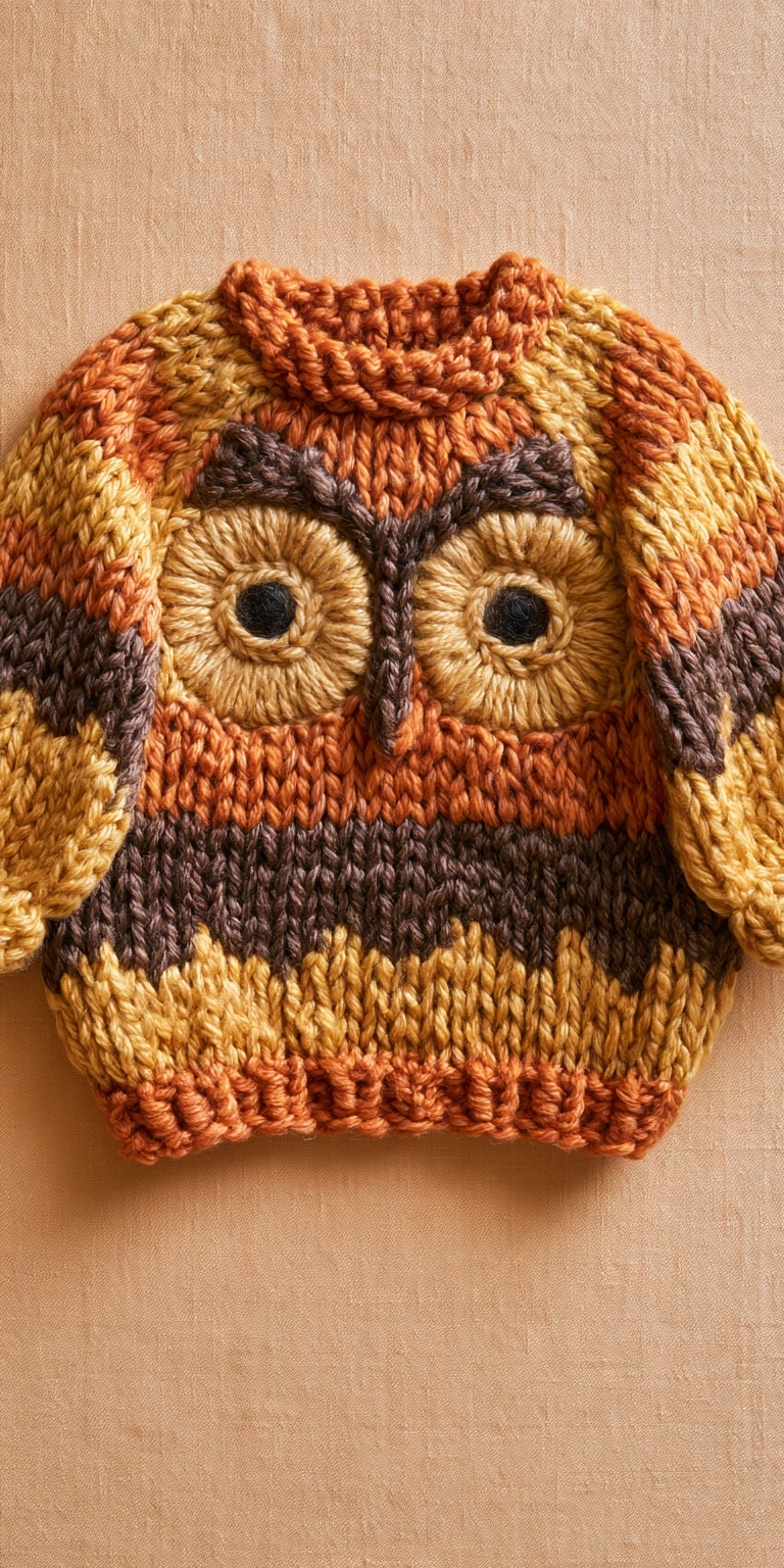 Eulen Babyjacke für den Herbst