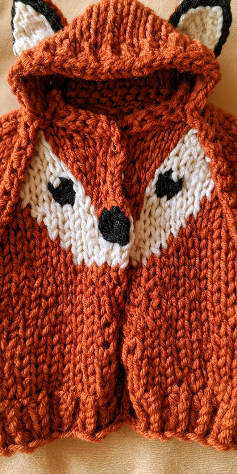 Fuchs Babyjacke häkeln