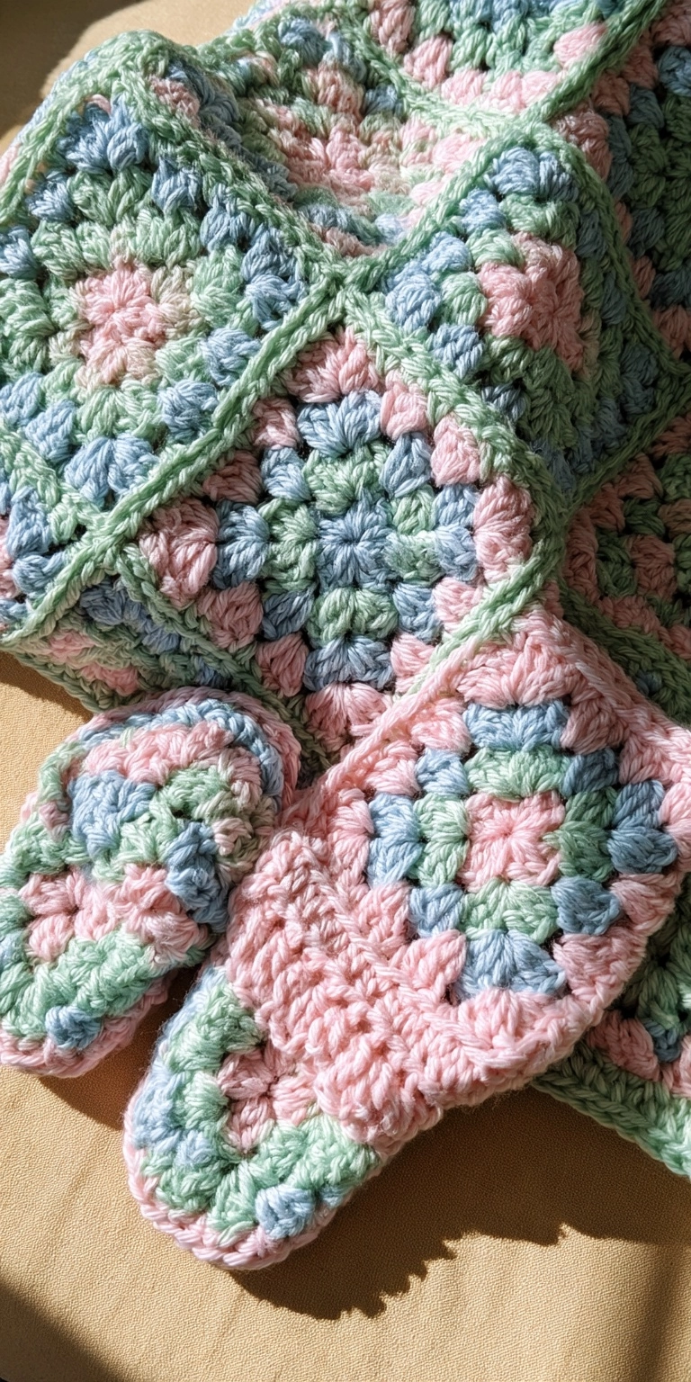 Granny Square Baby Set häkeln