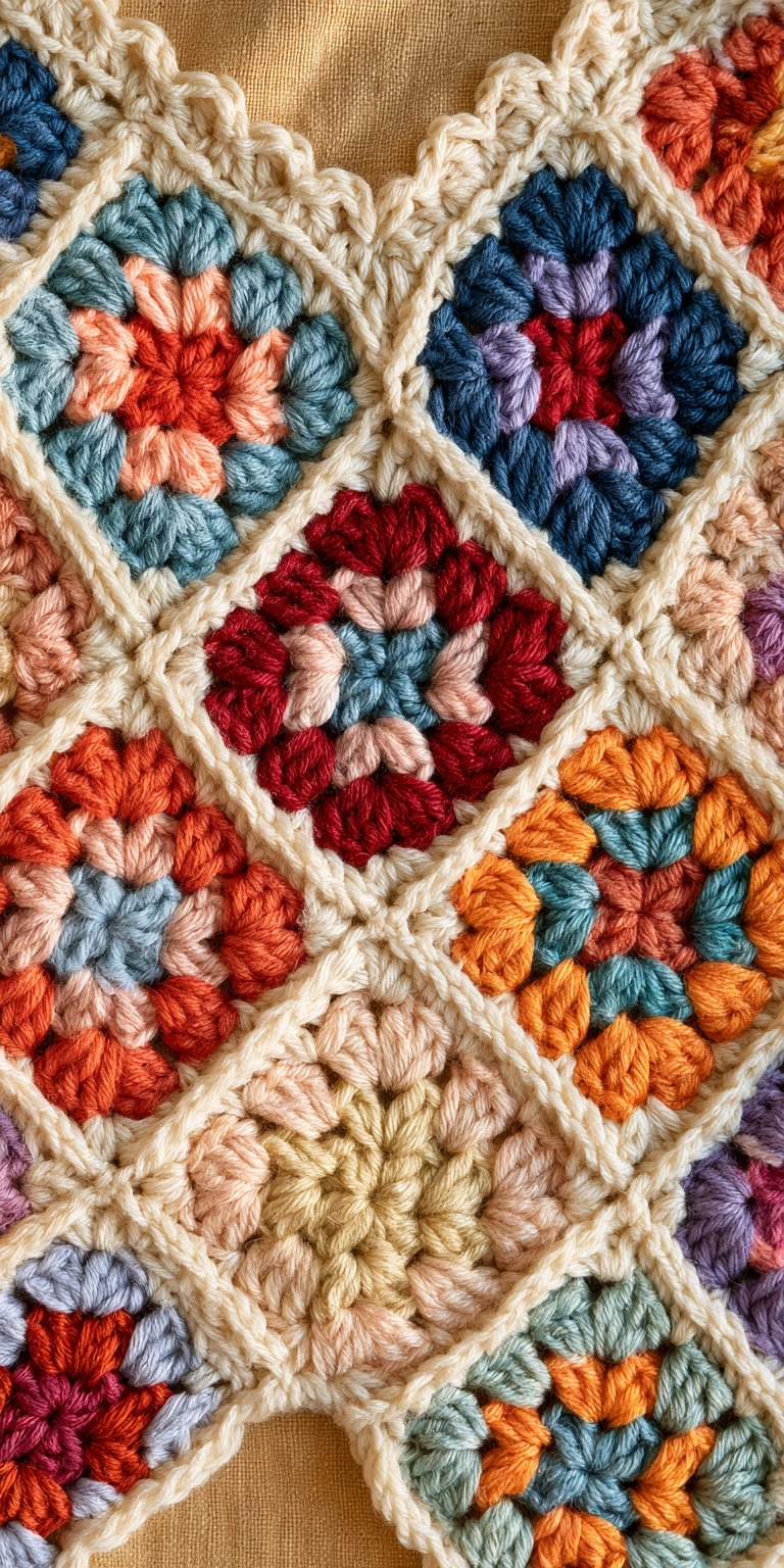 Granny Square Strampler für Babys