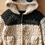 Panda Baby Cardigan häkeln
