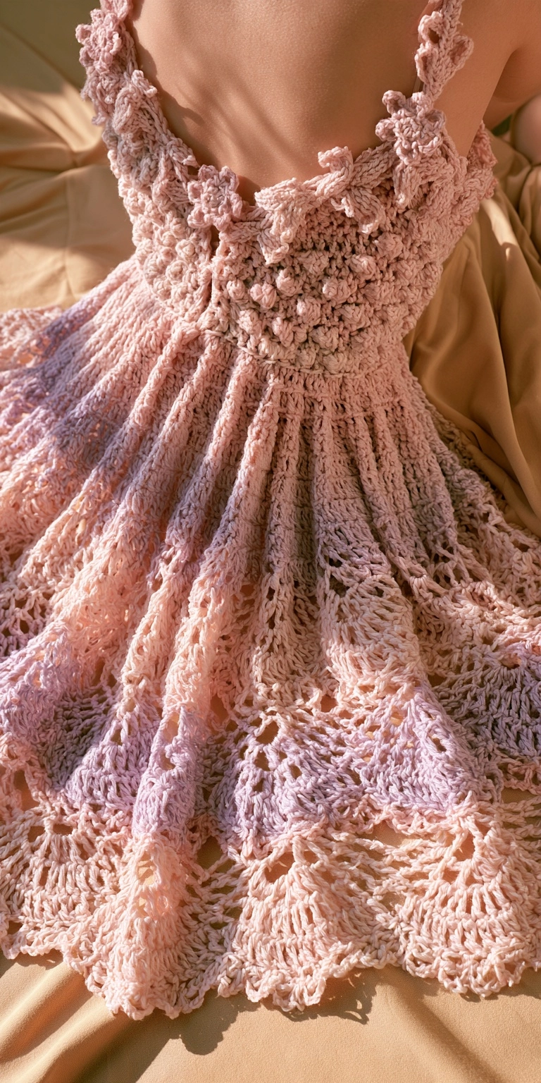Prinzessinnen Baby Kleid häkeln