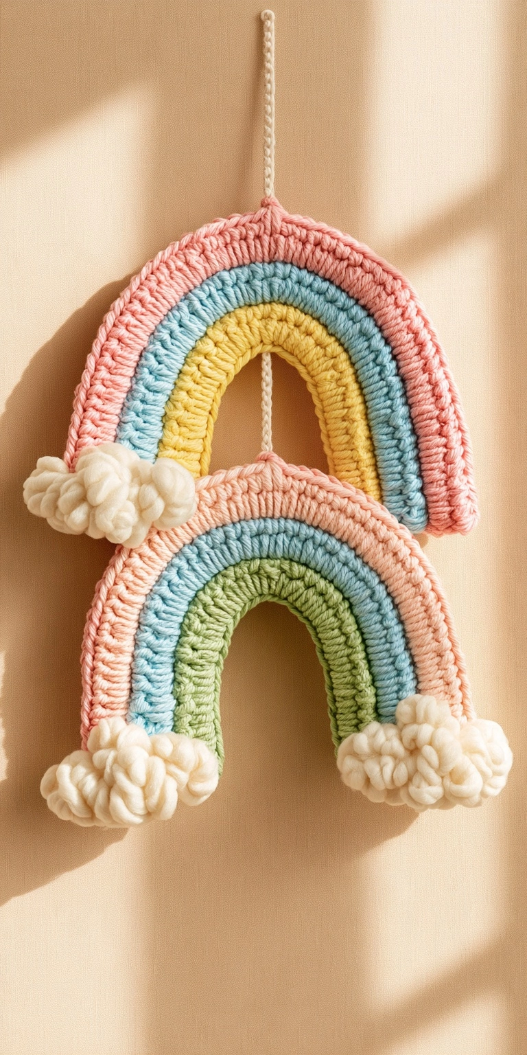 Regenbogen Baby Mobile