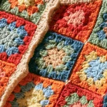 Retro Granny Square Kinder Cardigan