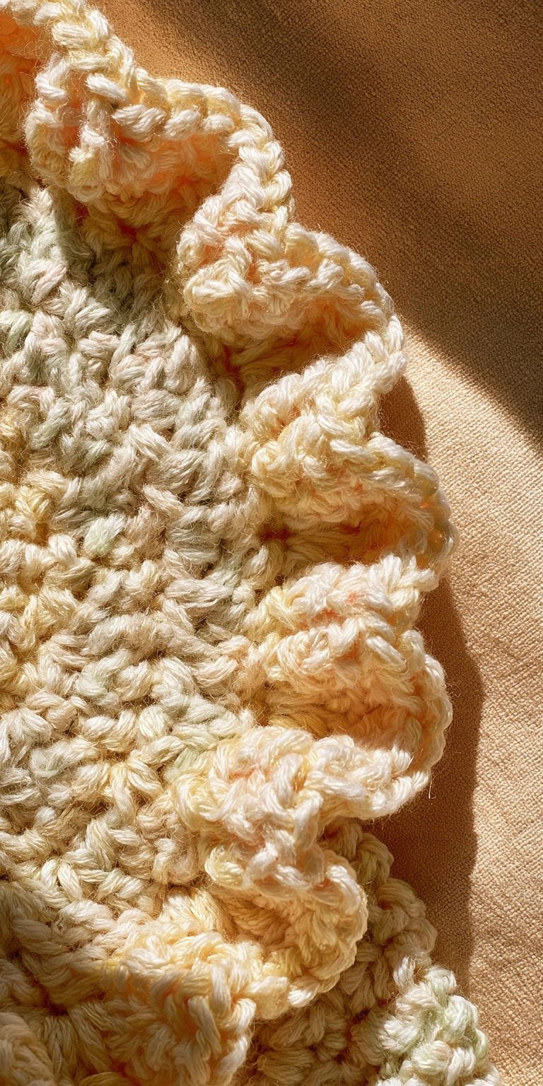 Rüschen Babyjacke selber häkeln