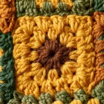 Sonnenblumen Granny Square Weste