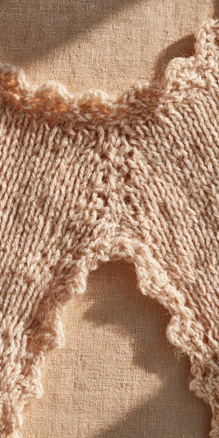 Vintage Baby Cardigan mit Spitzenrand häkeln