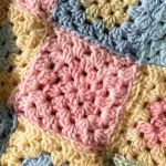 Vintage Granny Square Babydecke