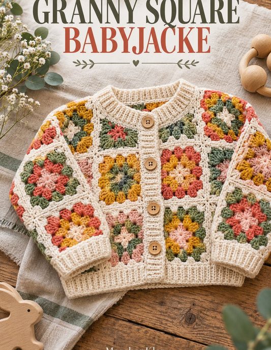 Granny Square Babyjacke häkeln