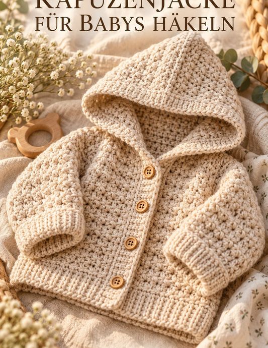 Kapuzenjacke für Babys häkeln