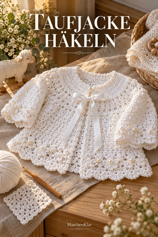 Taufjacke häkeln