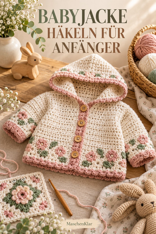 Babyjacke häkeln für Anfänger