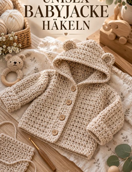 Unisex Babyjacke häkeln