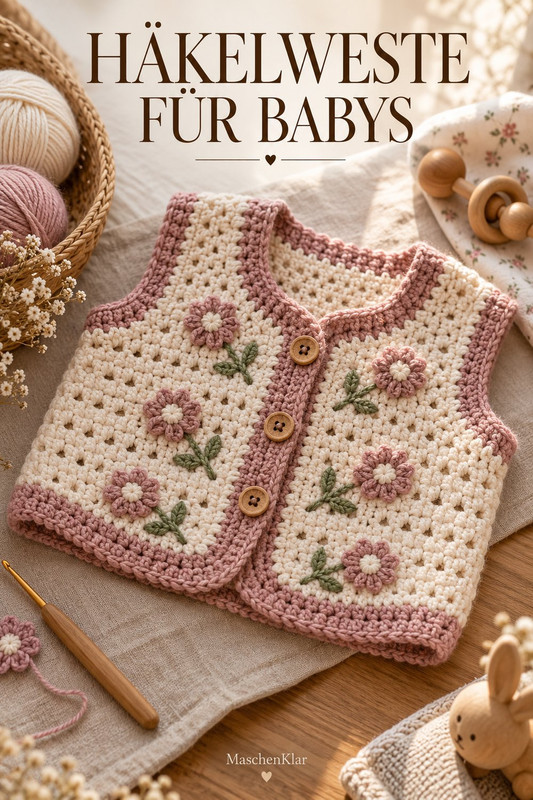 Häkelweste für Babys