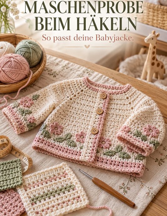 Maschenprobe beim Häkeln