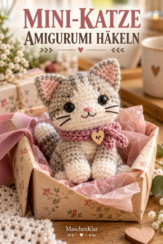 Mini-Katze Amigurumi häkeln