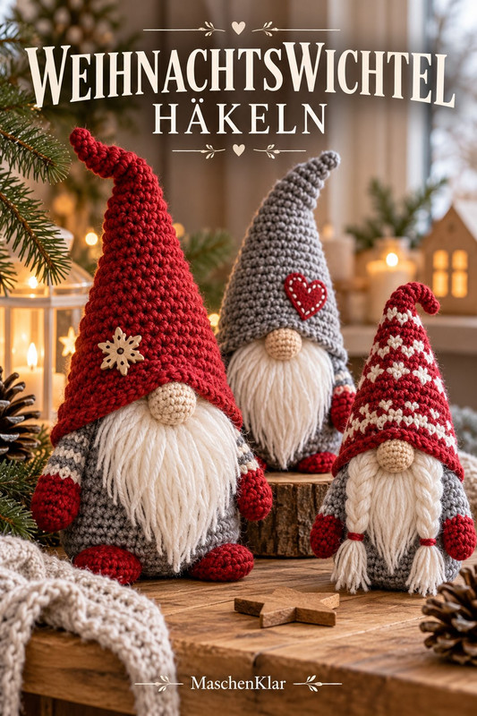Weihnachtswichtel häkeln