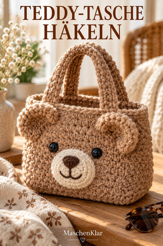 Teddy-Tasche häkeln