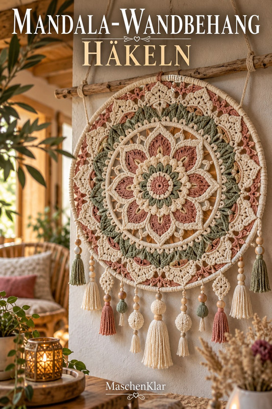 Mandala-Wandbehang häkeln