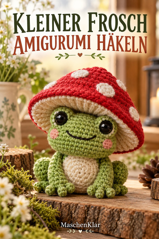 Kleiner Frosch Amigurumi häkeln