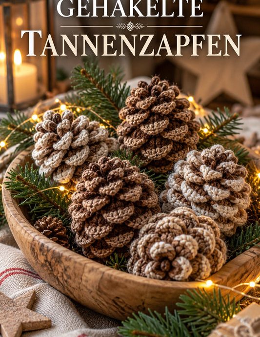 Gehäkelte Tannenzapfen