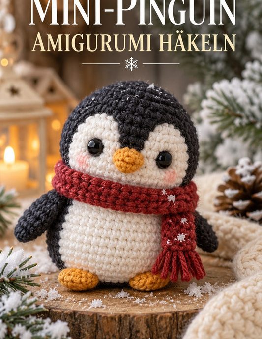 Mini-Pinguin Amigurumi häkeln