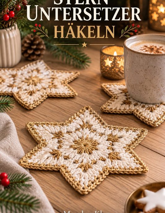 Stern-Untersetzer häkeln