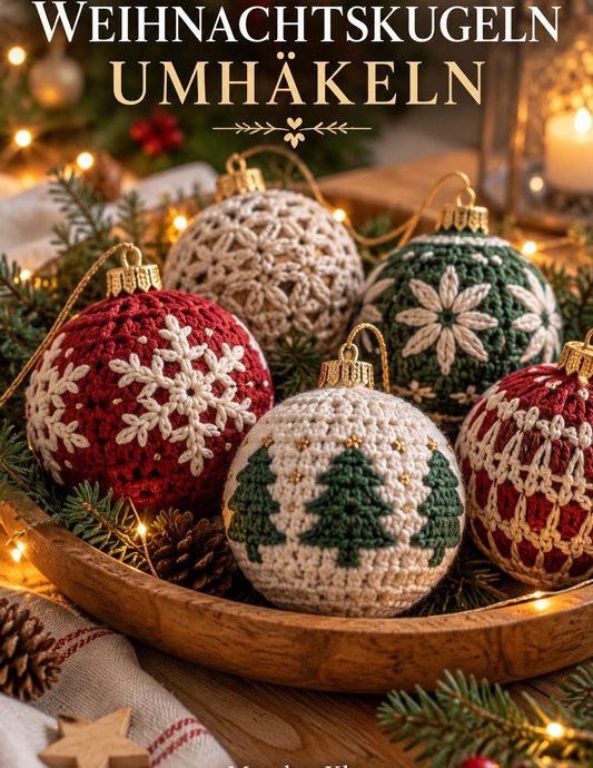 Weihnachtskugeln umhäkeln