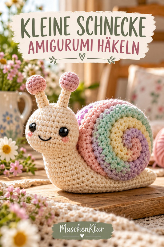 Kleine Schnecke Amigurumi häkeln